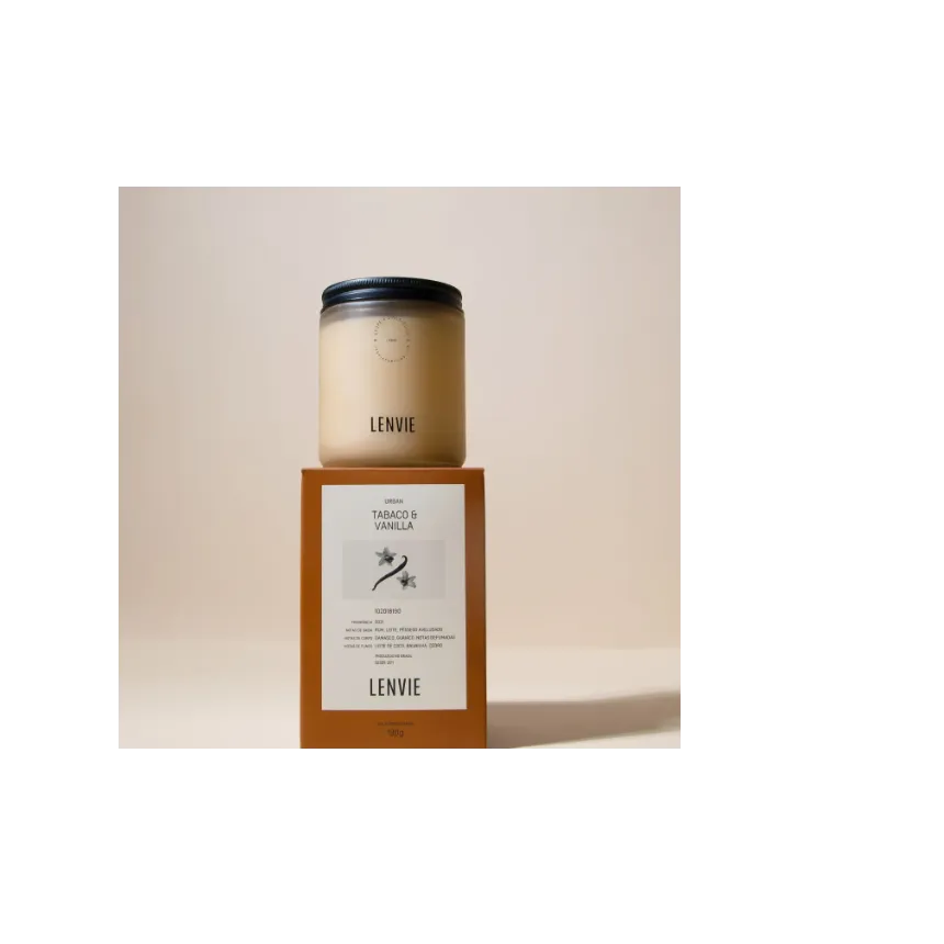 Vela Perfumada Tabaco e Vanilla 190g Lenvie