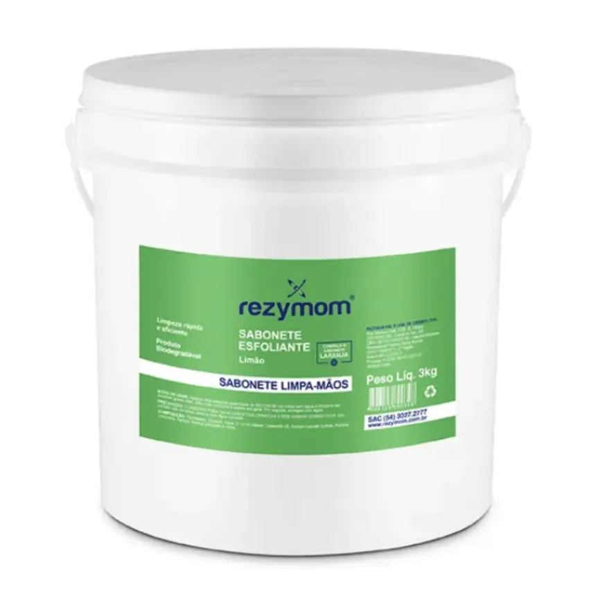 SABONETE ESFOLIANTE LIMAO BALDE 3KG REZYMOM