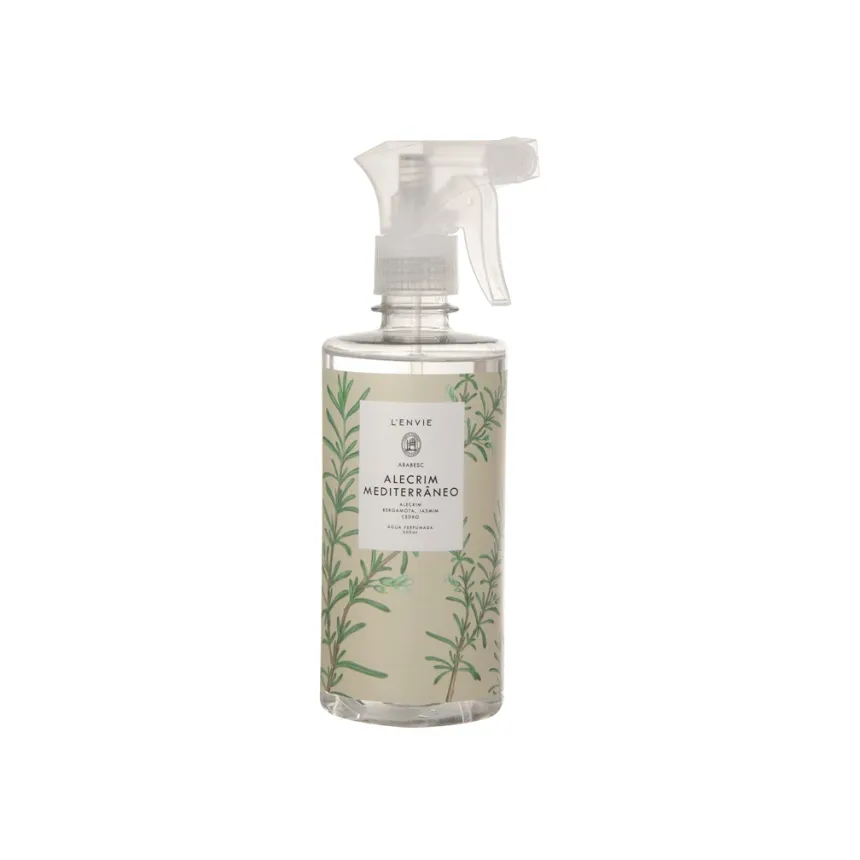 Água Perfumada Alecrim Mediterrâneo 500ml Lenvie