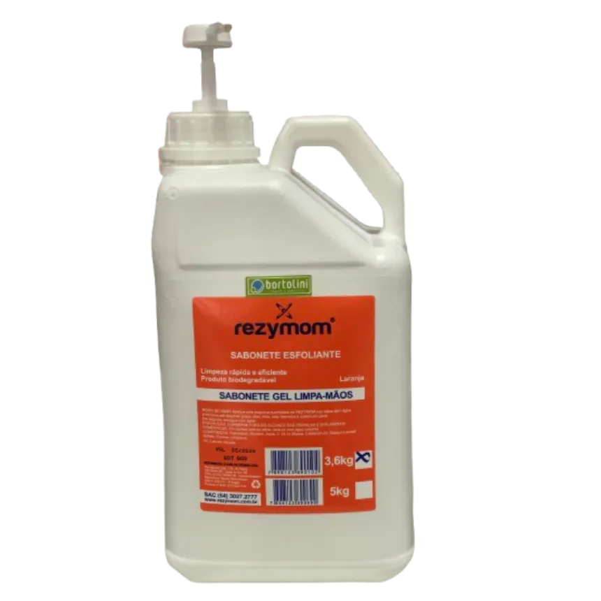 GEL ESFOLIANTE LARANJA 3,6KG REZYMOM - COM VALVULA