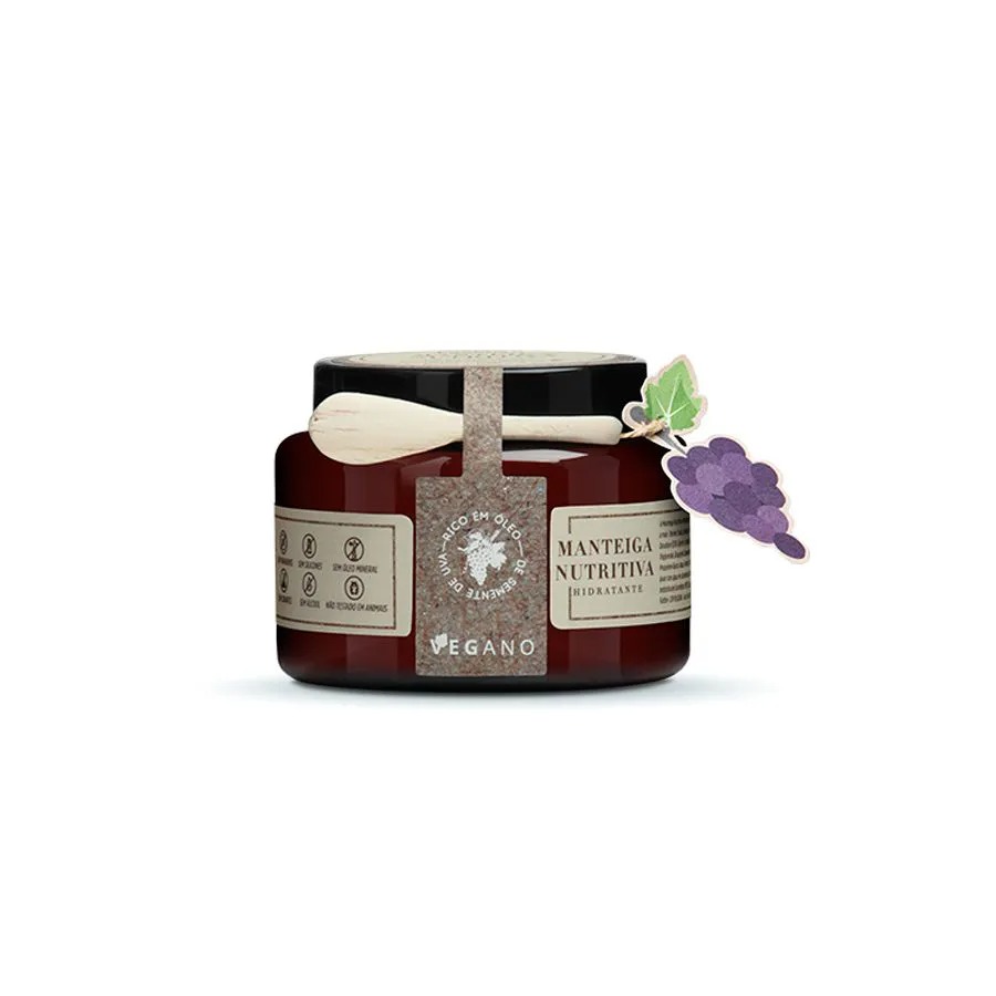 MANTEIGA NUTRITIVA HIDRATANTE UVAVEGANO 180 GRAMAS EMPÓRIO ESSENZA