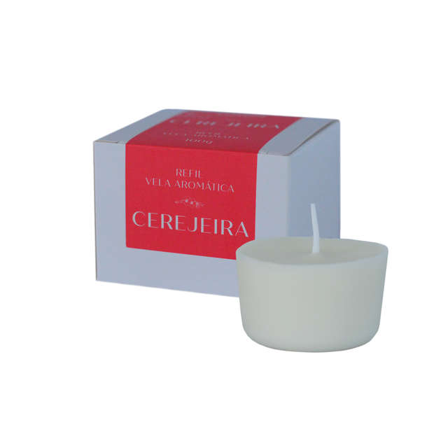 REFIL VELA PERFUMADA CEREJEIRA 100G EMPORIO ESSENZA