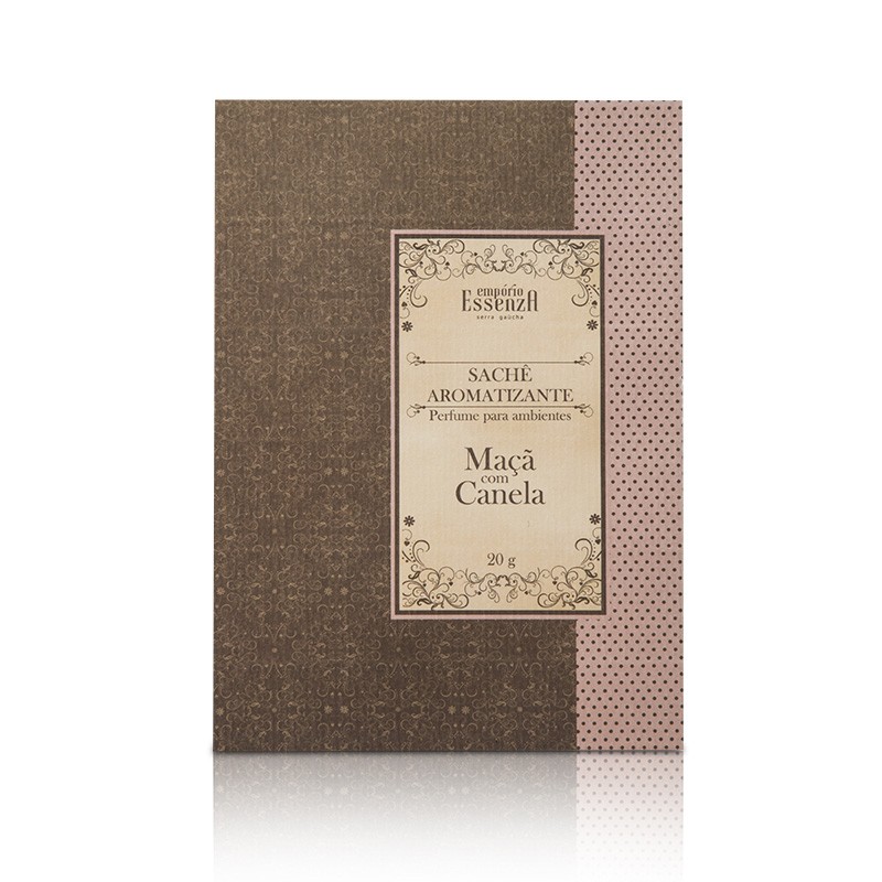 SACHÊ PERFUMADO MAÇÃ E CANELA 20 GRAMAS EMPÓRIO ESSENZA