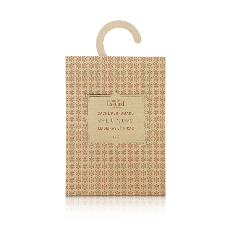 SACHÊ PERFUMADO MADEIRAS CÍTRICAS 30 GRAMAS EMPÓRIO ESSENZA