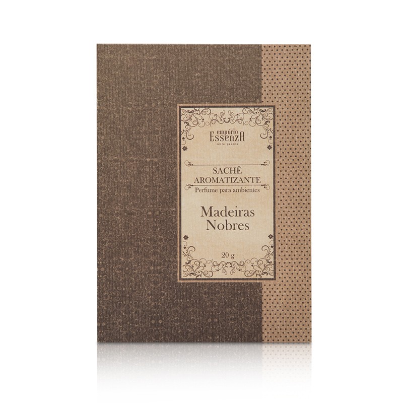 SACHÊ PERFUMADO MADEIRAS NOBRES 20 GRAMAS EMPÓRIO ESSENZA
